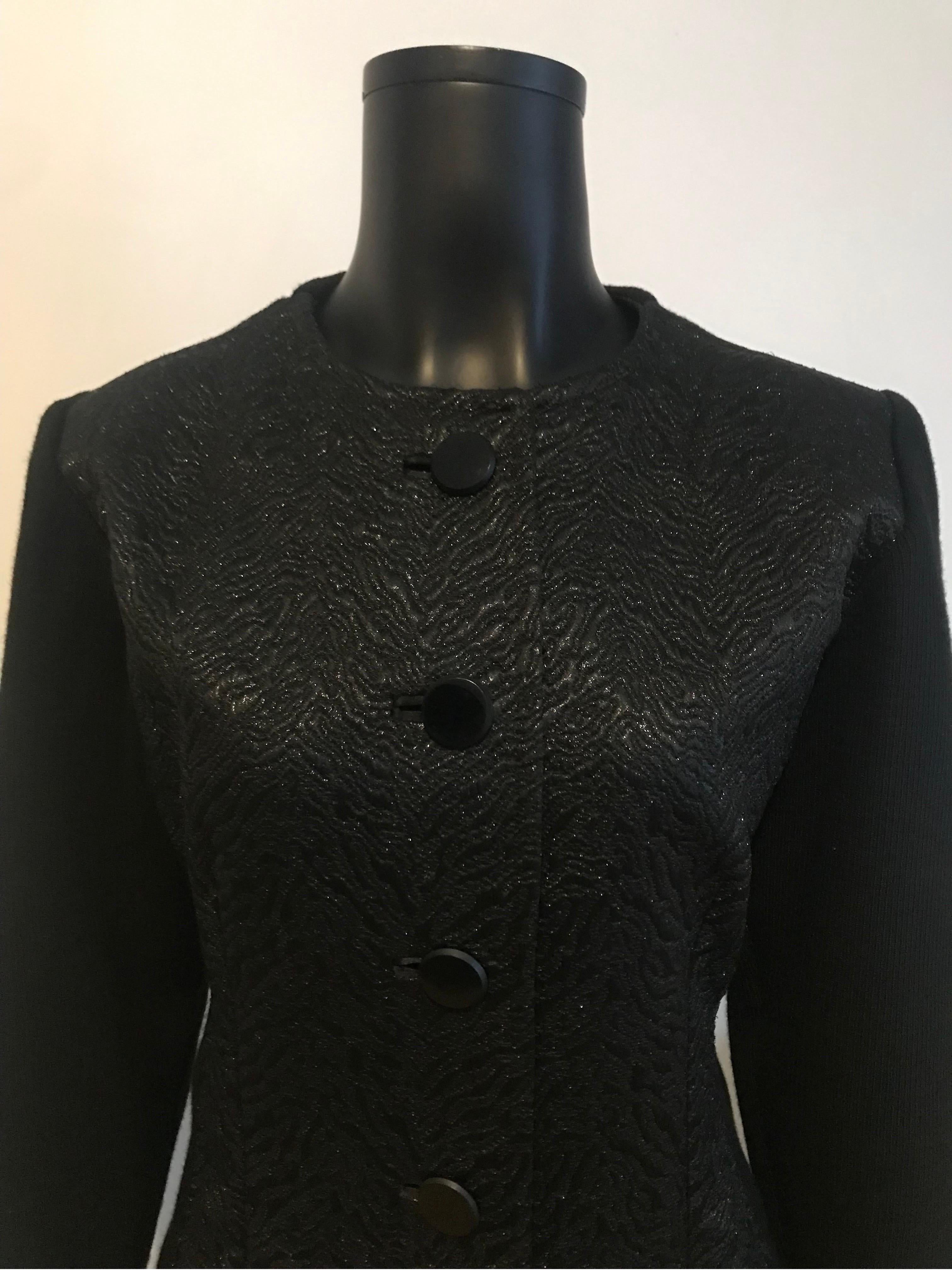 Vintage 1970's Yves Saint Laurent Rive Gauche Brokat & stricken Abend Jacke für Damen oder Herren im Angebot