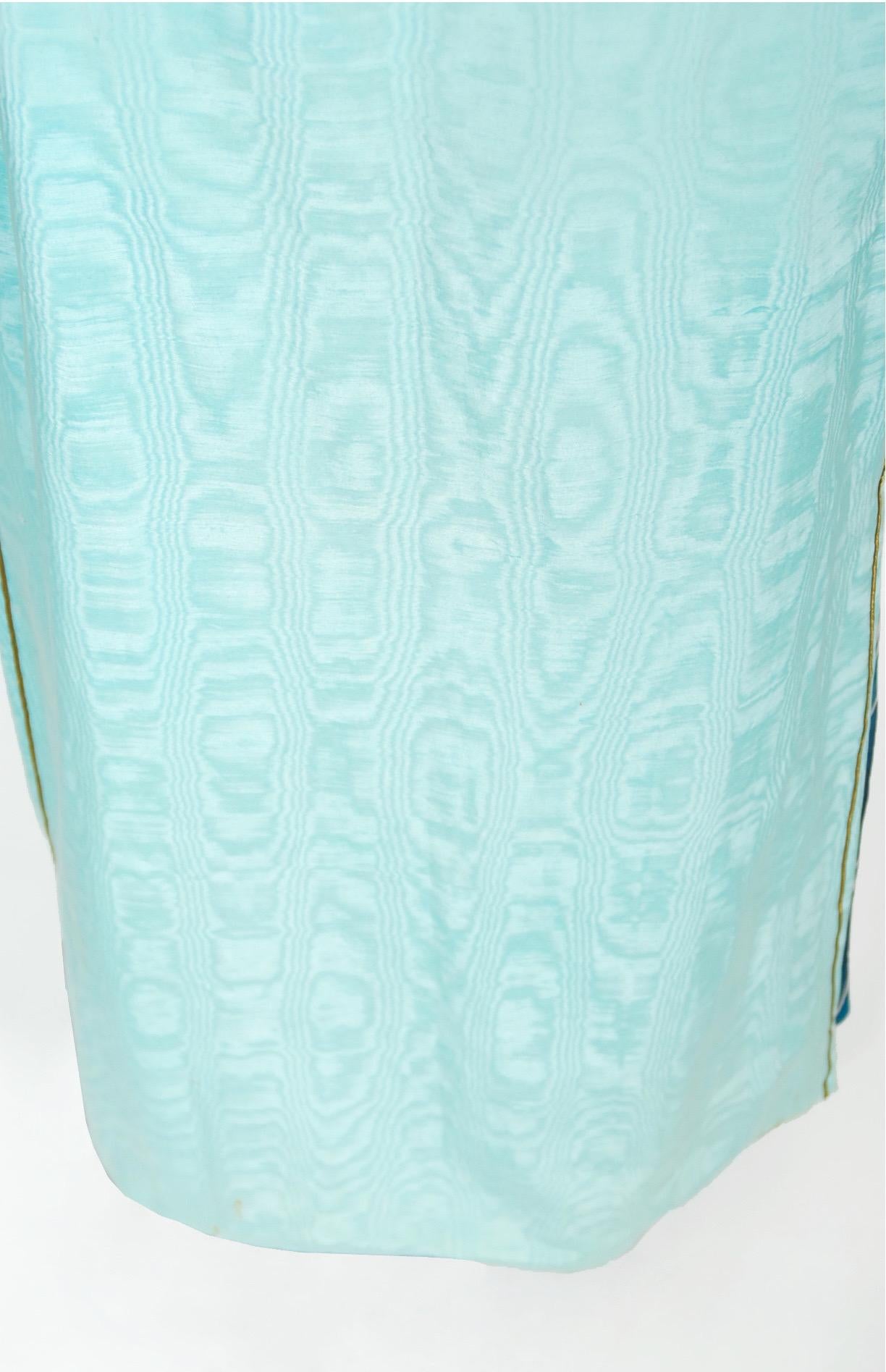 Vintage 1971 Thea Porter Couture Silk Chiffon Billow-Sleeve Gown & Maxi Vest 10