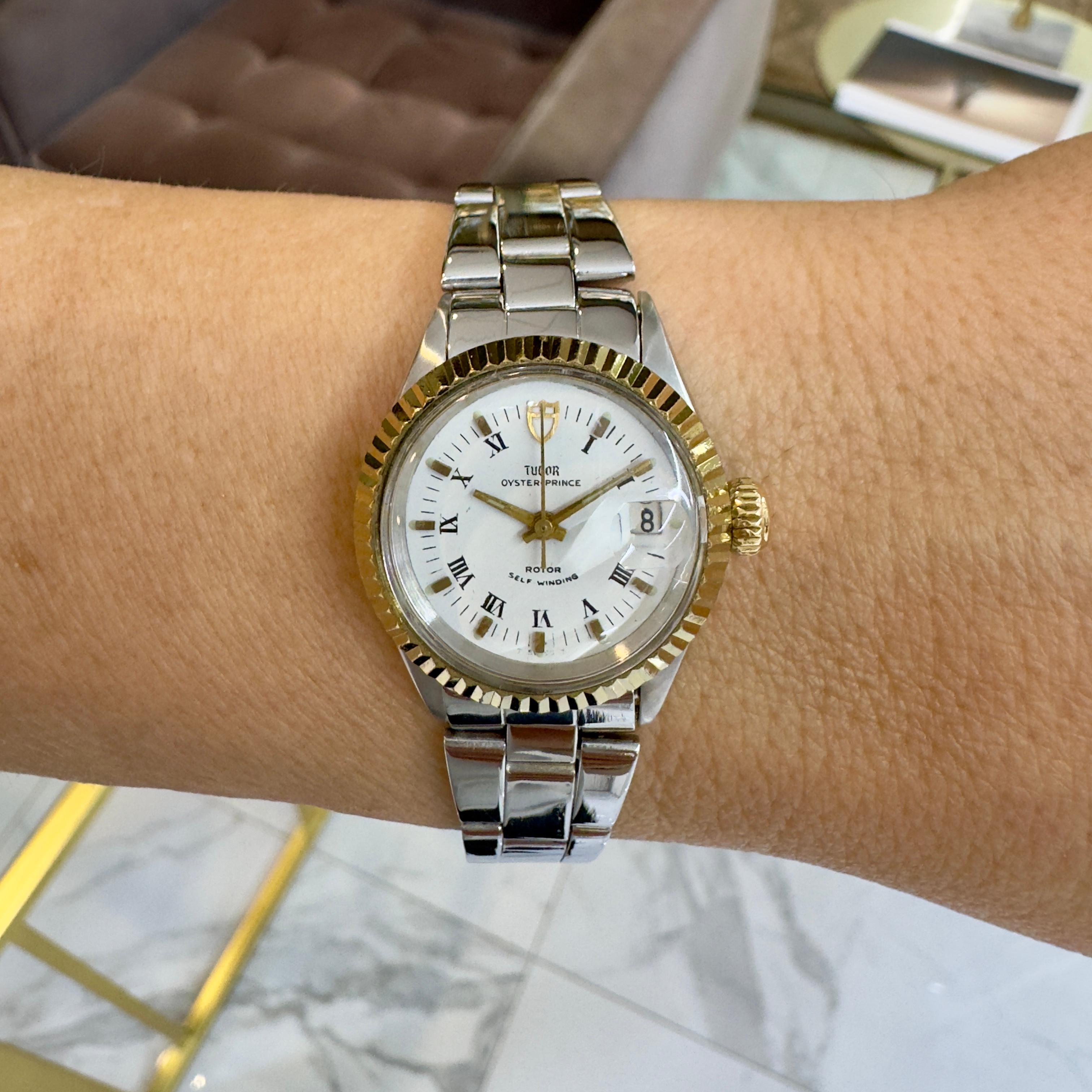 Tudor Oyster Prince 25MM 7600/0 Montre pour femme vintage en acier inoxydable, 1971 5