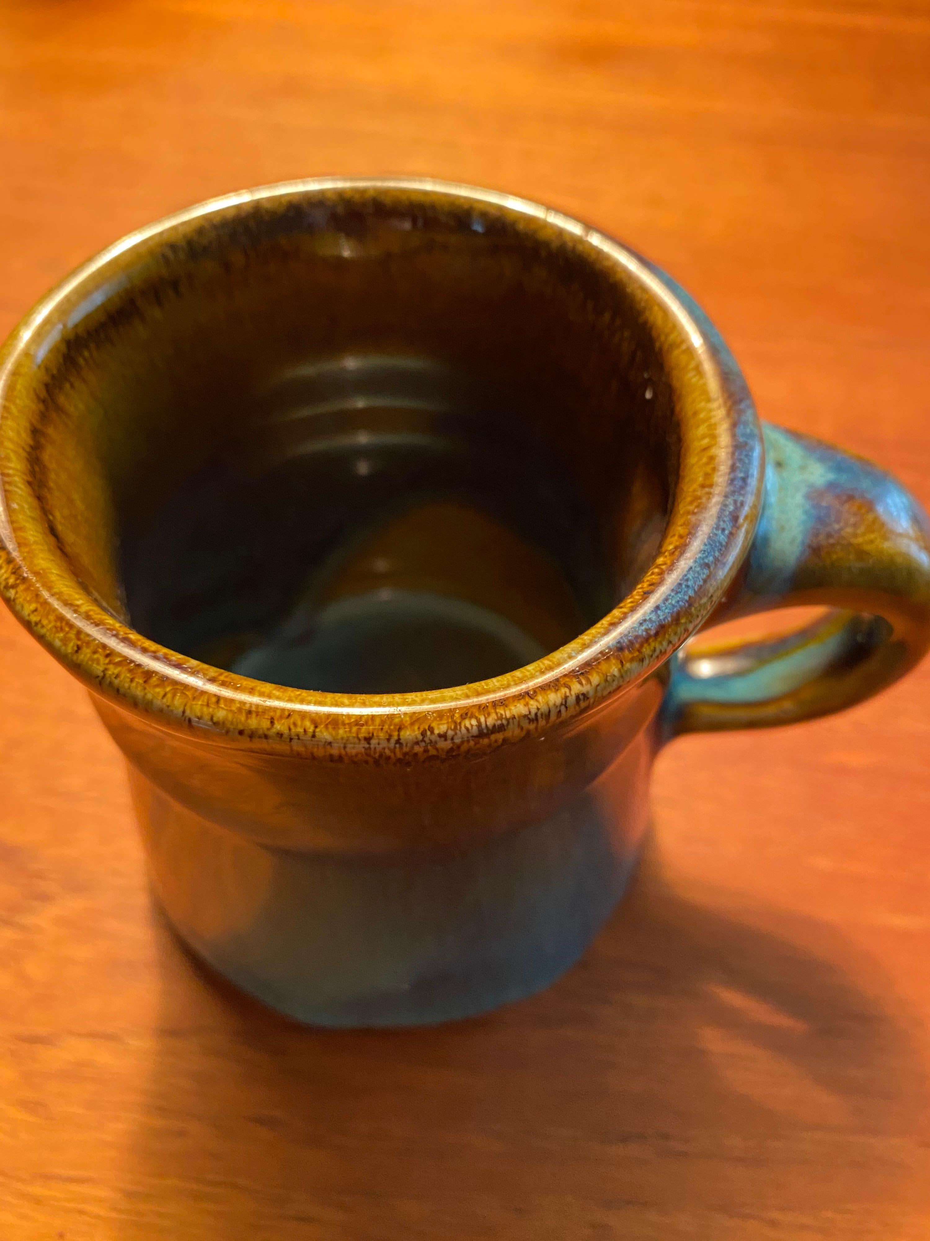 hull brown drip coffee mugs