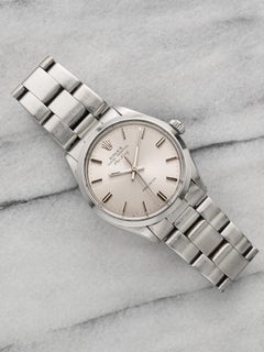 Vintage 1972 Rolex Air-King 5500 Stainless Steel Silver Dial Automatic 34mm