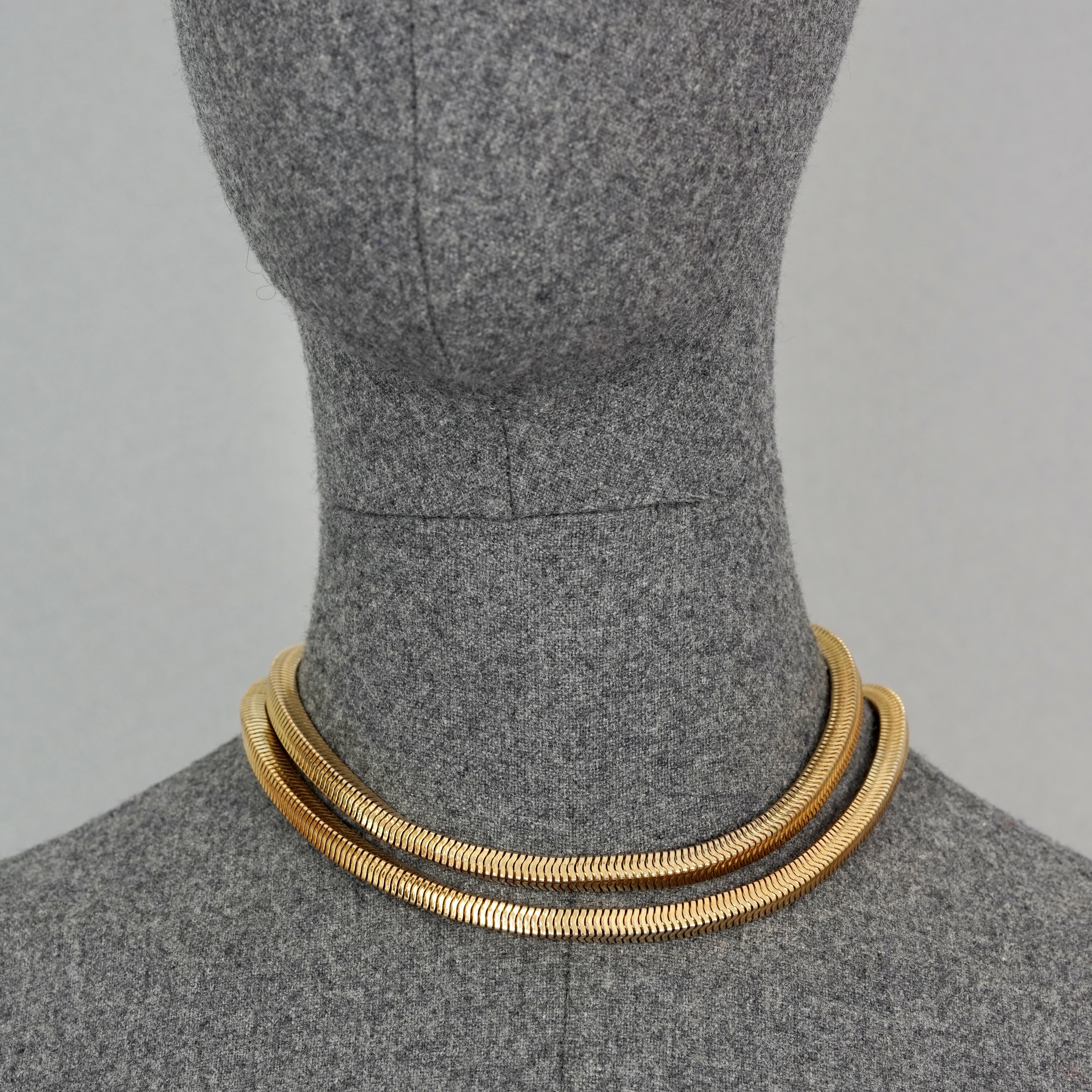 vintage dior gold necklace