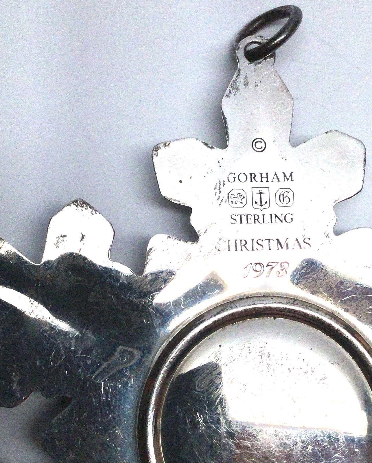 gorham sterling snowflake 1973