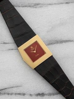 Vintage 1973 Rolex Asymmetric 4017 18K YG Manual Orange Foil 28