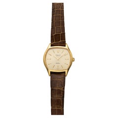 Vintage 1973 Rolex Cellini 18K YG 3801 Manual Wind Champagne Dial 26mm