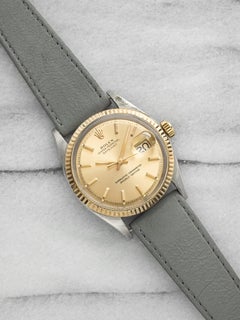 Vintage 1973 Rolex Datejust 1601 Two-Tone Champagne Dial Auto 36mm
