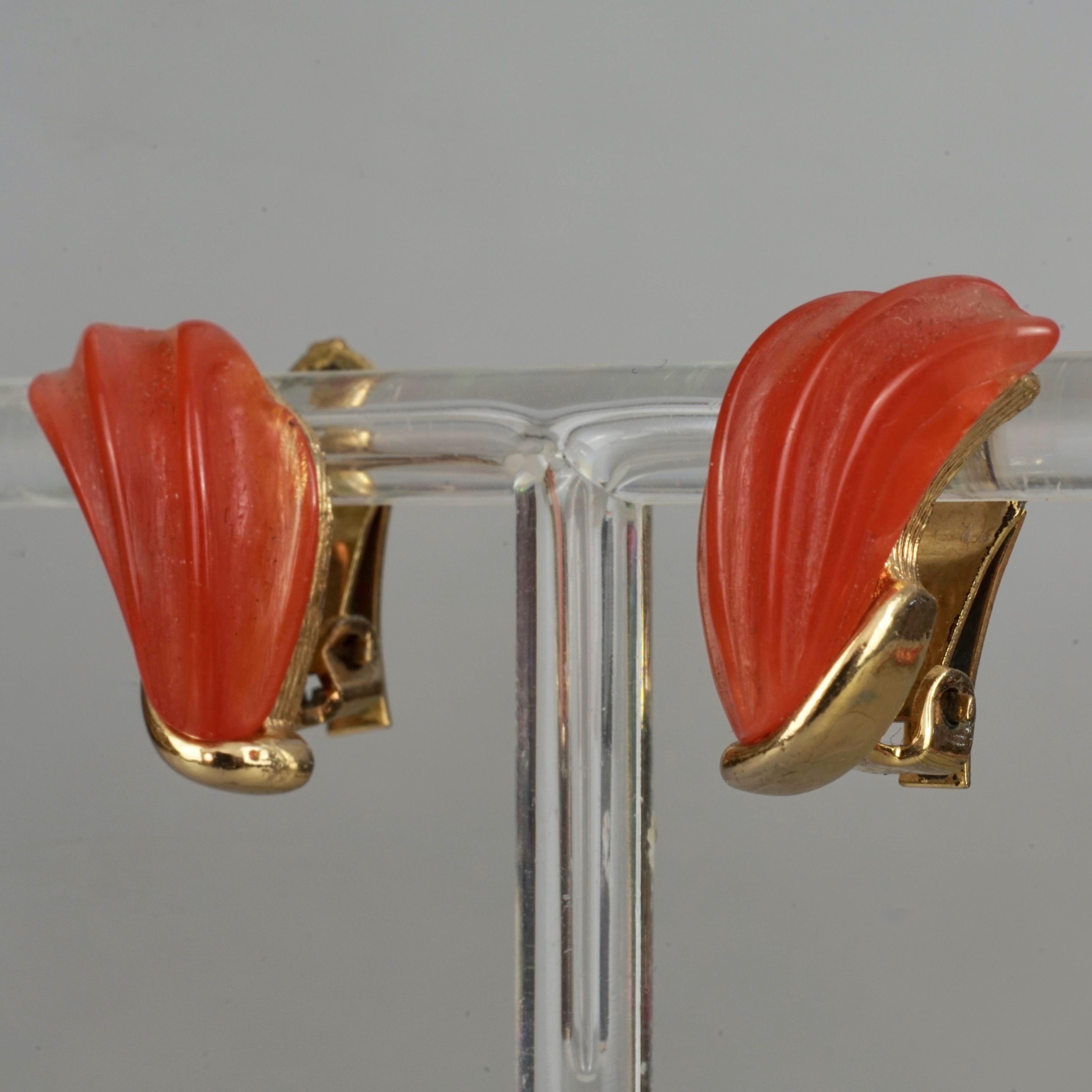 lucite earrings vintage