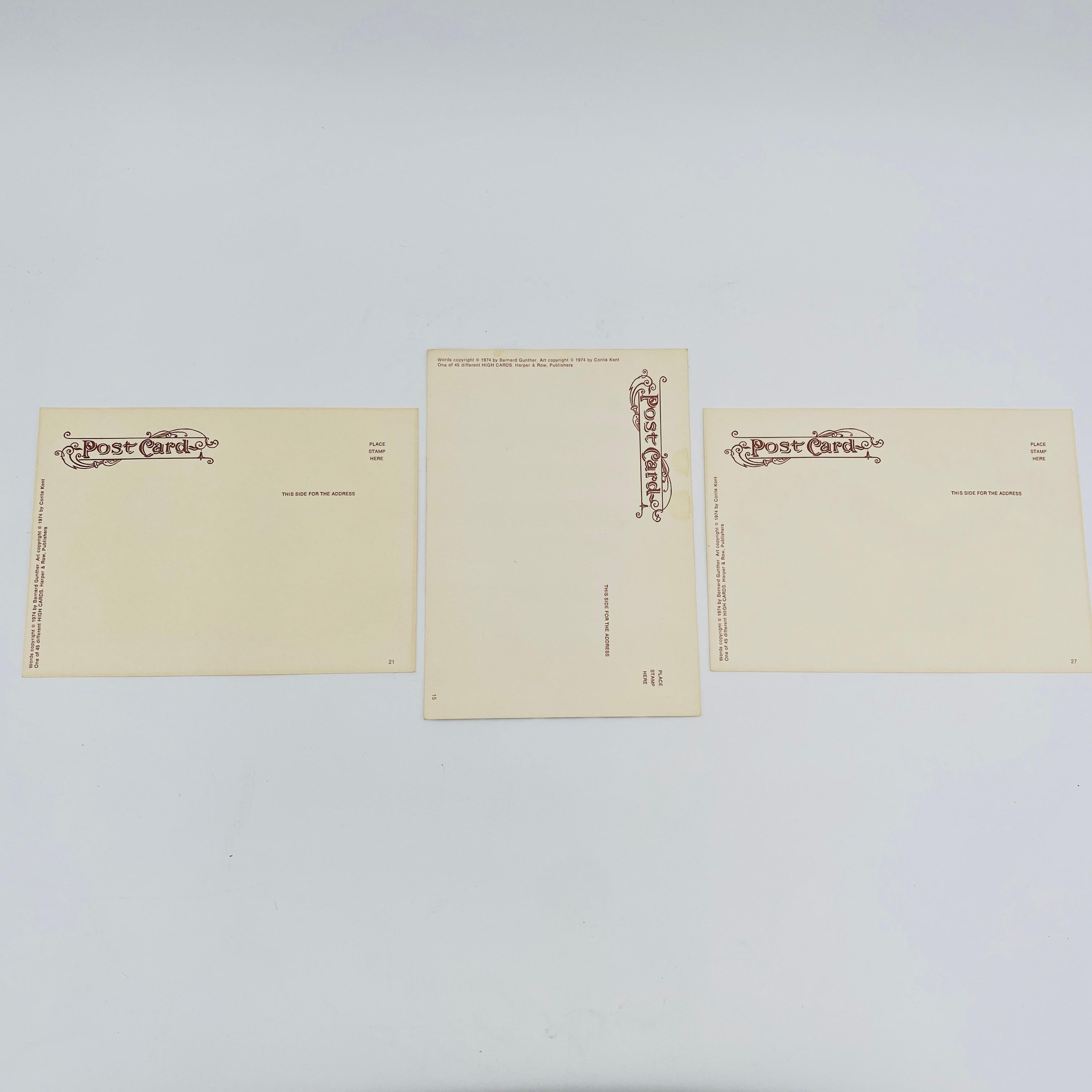 Vintage 1974 HIGH CARDS: Bilderpoem-Poster, Postkarten von Corita Kent, Vintage im Angebot 4