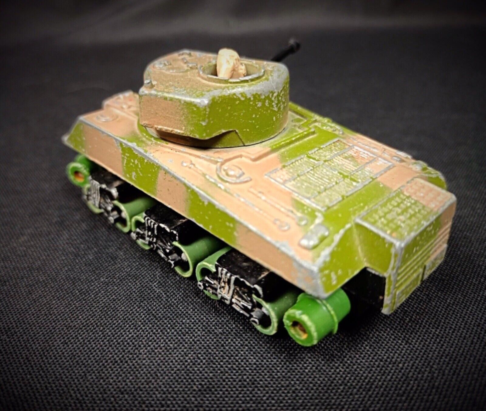 French Vintage 1974 Matchbox Sherman Tank by Lesney - Battle Kings Series - 2Y194 For Sale