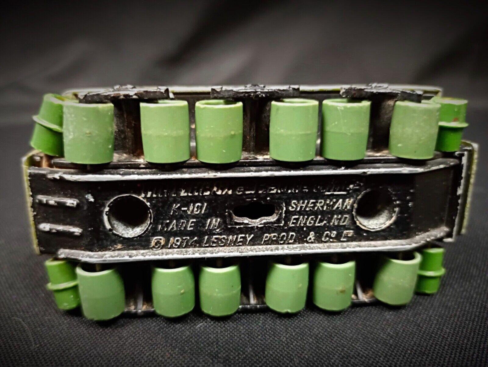 Late 20th Century Vintage 1974 Matchbox Sherman Tank by Lesney - Battle Kings Series - 2Y194 For Sale