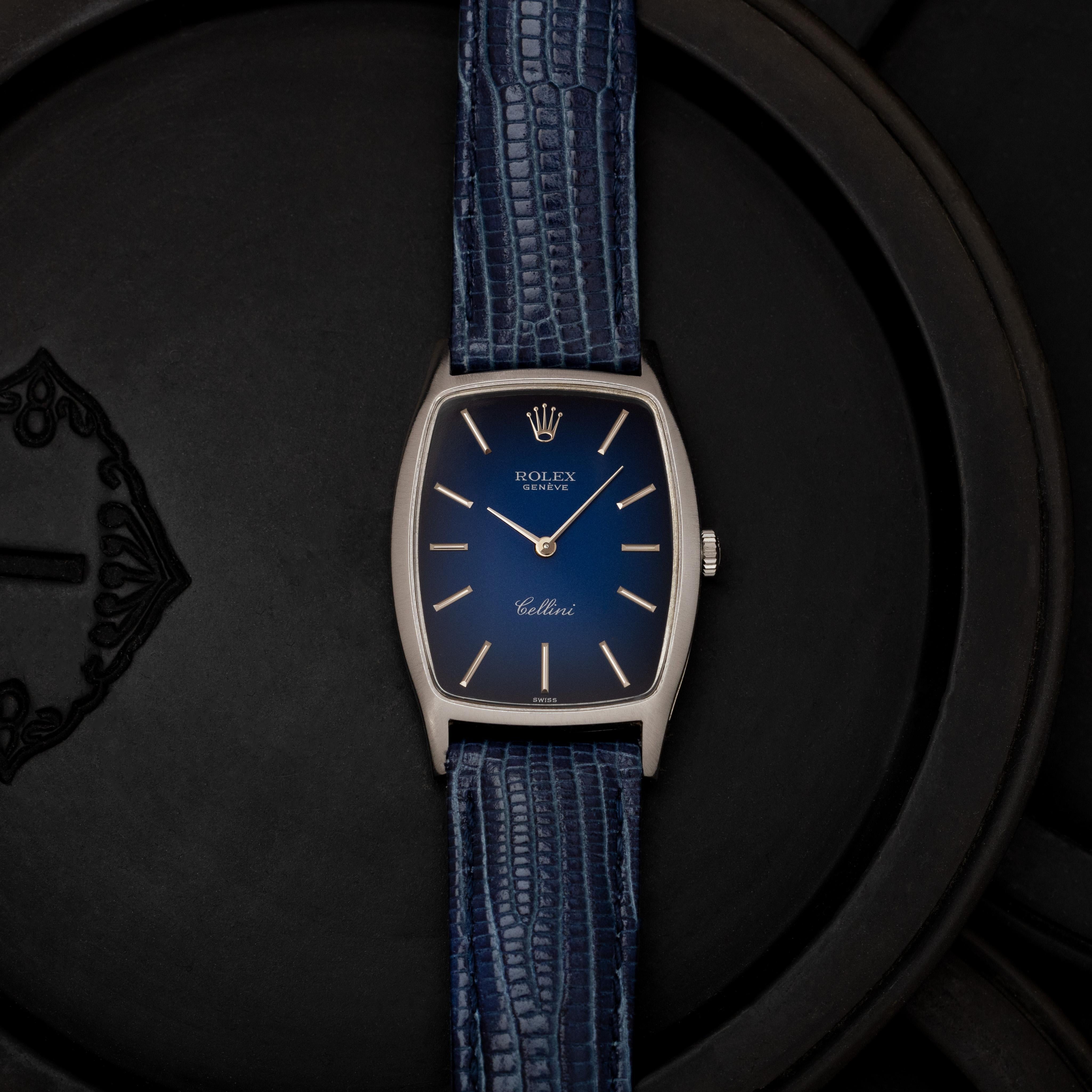 Vintage 1974 Rolex Cellini de oro blanco de 18 quilates Modelo 3807 4