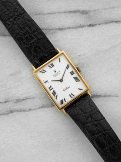 Vintage 1974 Rolex Cellini 4122 18K YG White Roman Dial Manual 23 mm
