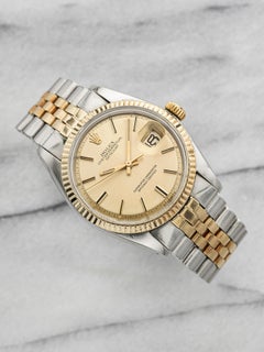 Vintage 1974 Rolex Datejust 1601 Two-Tone Champagne Dial Auto 36mm