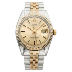 Vintage 1974 Rolex Datejust 1601 Two-Tone Champagne Dial Auto 36mm