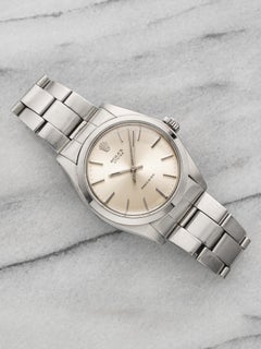Vintage 1974 Rolex Oyster 6426 Stainless Steel Silver Sunburst Dial Manual 34mm