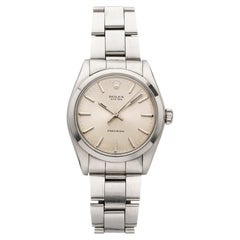 Vintage 1974 Rolex Oyster 6426 Stainless Steel Silver Sunburst Dial Manual 34mm