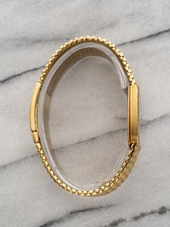 Vintage 1975–1980 Audemars Piguet 4239BA 18K Gold Manual Wind Pavé Rhombus Diamo