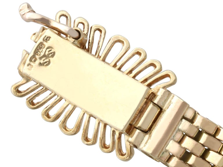 Vintage 1975 9k Yellow Gold Necklace For Sale at 1stDibs