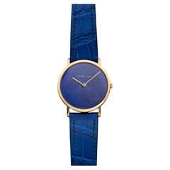 Vintage 1975 Audemars Piguet Ultra Thin 18K Yellow Gold Manual Wind Lapis Lazuli Vintage 1975 Audemars Piguet Ultra Thin 18K Yellow Gold Manual Wind Lapis Lazuli