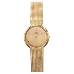 Vintage 1975 Piaget 12303 18k Rose Gold Automatic Champagne Dial 34mm