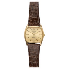 Vintage 1975 Rolex Cellini 3805 18K YG Champagne Dial Manual 31mm