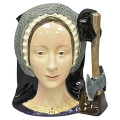 Vintage 1975 Royal Doulton Ann Boleyn D6644 Tazza in porcellana con personaggio Toby