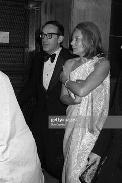 Vintage 1976 Halston Couture Navy Silk Draped One-Shoulder Wrap Goddess Gown