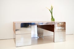 Vintage 1976 Mirrored Executive Desk by Xception