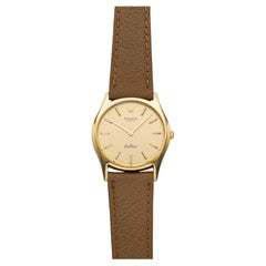 Vintage 1976 Rolex Cellini 18K YG 3804 Manual Wind Champagne Dial 30mm