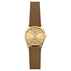 Vintage 1976 Rolex Cellini 18K YG 3804 Handaufzug Champagner Zifferblatt 30mm