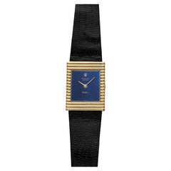 Vintage 1976 Rolex Cellini 4012 18K Yellow Gold Blue Foil Dial Manual 31 mm