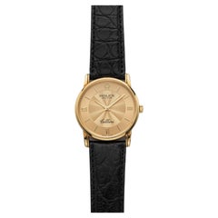 Vintage 1976 Rolex Cellini 5116 18K YG Champagne Bullseye Dial Manual 32mm