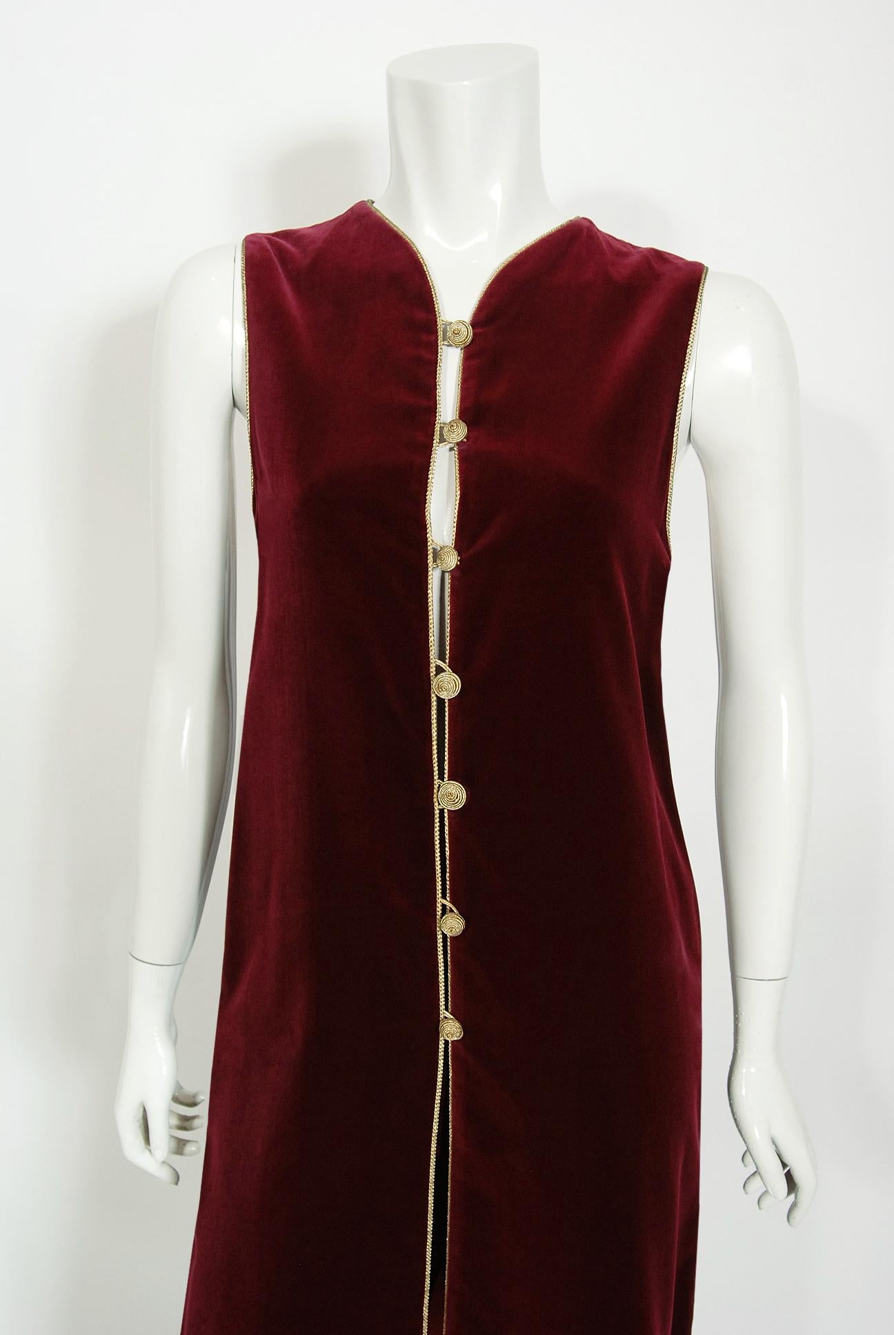 burgundy vest and pants