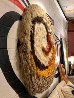 Vintage 1977 Multicolored Large Scale Textile Art by Rinske Car