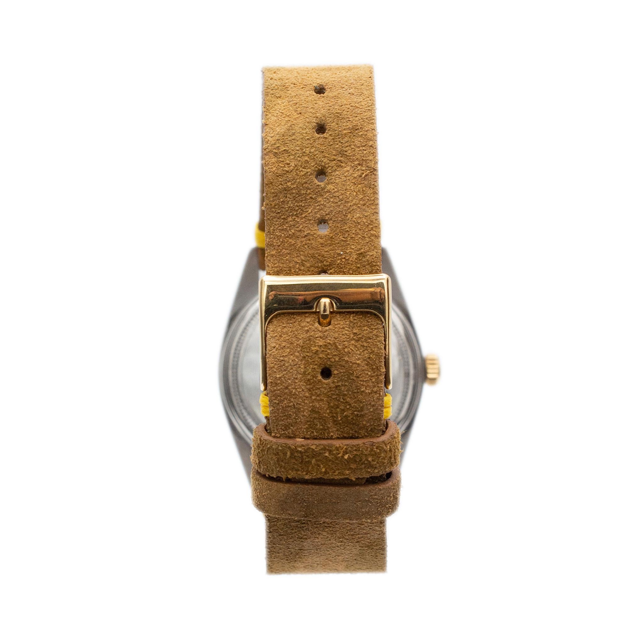 Women's or Men's Vintage 1977 Rolex Datejust 36MM 16013 Stainless Steel & 18K Yellow Gold Watch