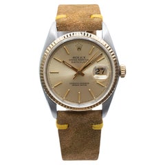 Retro 1977 Rolex Datejust 36MM 16013 Stainless Steel & 18K Yellow Gold Watch