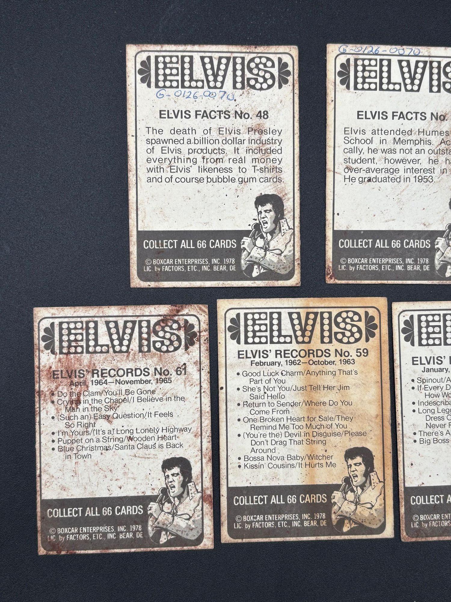 Vintage 1978 Elvis Presley Trading Card Set de Boxcar Enterprises en venta 3