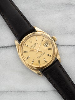 Vintage 1978 Rolex Date 1503 14K Yellow Gold Champagne Dial Automatic 34mm