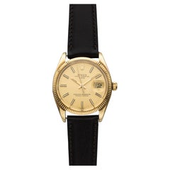 Vintage 1978 Rolex Date 1503 14K Yellow Gold Champagne Dial Automatic 34mm