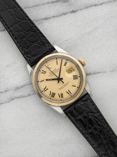 Vintage 1978 Rolex Datejust 16003 Two-Tone Champagne Buckley Dial Auto 34mm