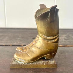 Vintage 1978 Solid Brass Boots