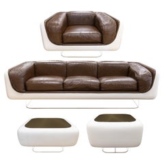 Vintage 1978 William Andrus for Steelcase 4 Piece Soft Seating Furniture Suite