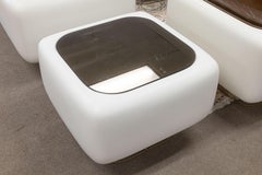 Vintage 1978 William Andrus for Steelcase Soft Seating White Square Side Table