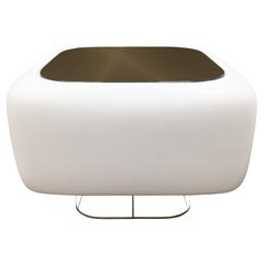 Vintage 1978 William Andrus for Steelcase Soft Seating White Square Side Table