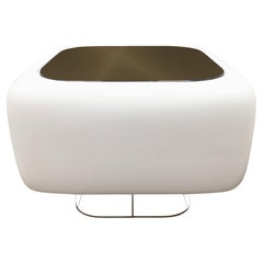 Vintage 1978 William Andrus for Steelcase Soft Seating White Square Side Table
