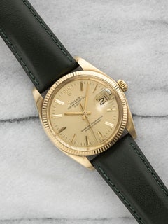 Vintage 1979 Rolex Date 1503 14K Yellow Gold Champagne Dial Automatic 34mm