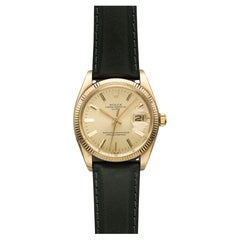 Vintage 1979 Rolex Date 1503 14K Yellow Gold Champagne Dial Automatic 34mm