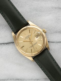 Vintage 1979 Rolex Date 1503 14K YG Champagne Dial Auto 34mm Head Only