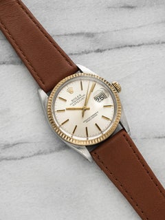 Rolex Datejust 16013 del 1979, bicolore, quadrante argento, automatico, 36 mm
