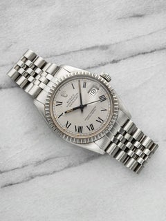 Vintage 1979 Rolex Datejust 16030 Stainless Steel Grey Buckley Dial Auto 36mm